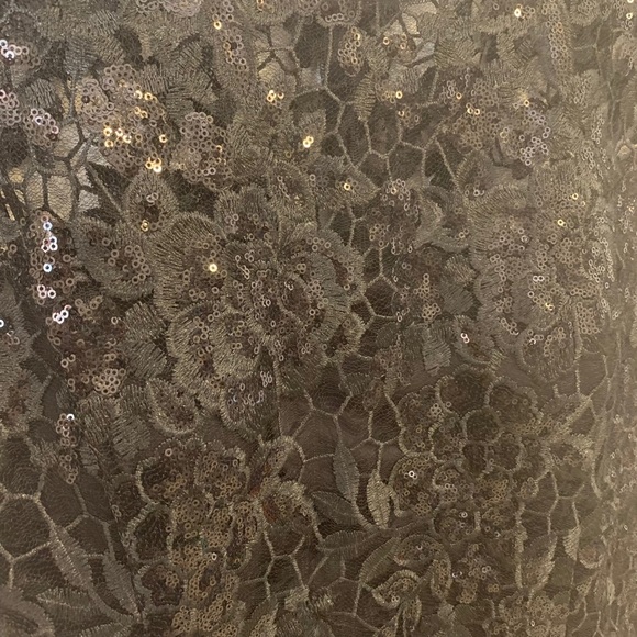 Adrianna Papell | Size 16 | Women's Black Sequin Sleeveless Little Black Dress - Picture 4 of 6